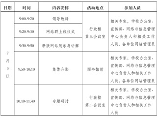 关于举行高校信息化建设与发展研讨会暨色综合久久久久无码专区网站群上线仪式的通知